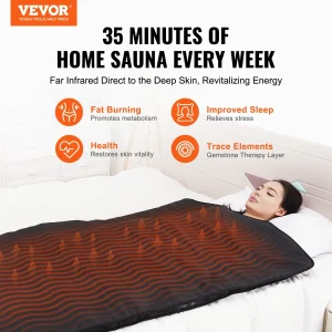 VEVOR Far Infrared Sauna Blanket for Home Detox & Full-Body Sweating